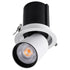 GloboStar® VIRGO-B 60311 Χωνευτό LED Spot Downlight TrimLess Φ13.5cm 20W 2500lm 36° AC 220-240V IP20 Φ13.5cm x Υ14cm - Στρόγγυλο - Λευκό με Μαύρο Κάτοπτρο - Θερμό Λευκό 2700K - Bridgelux COB - 5 Years Warranty - ledmania.gr