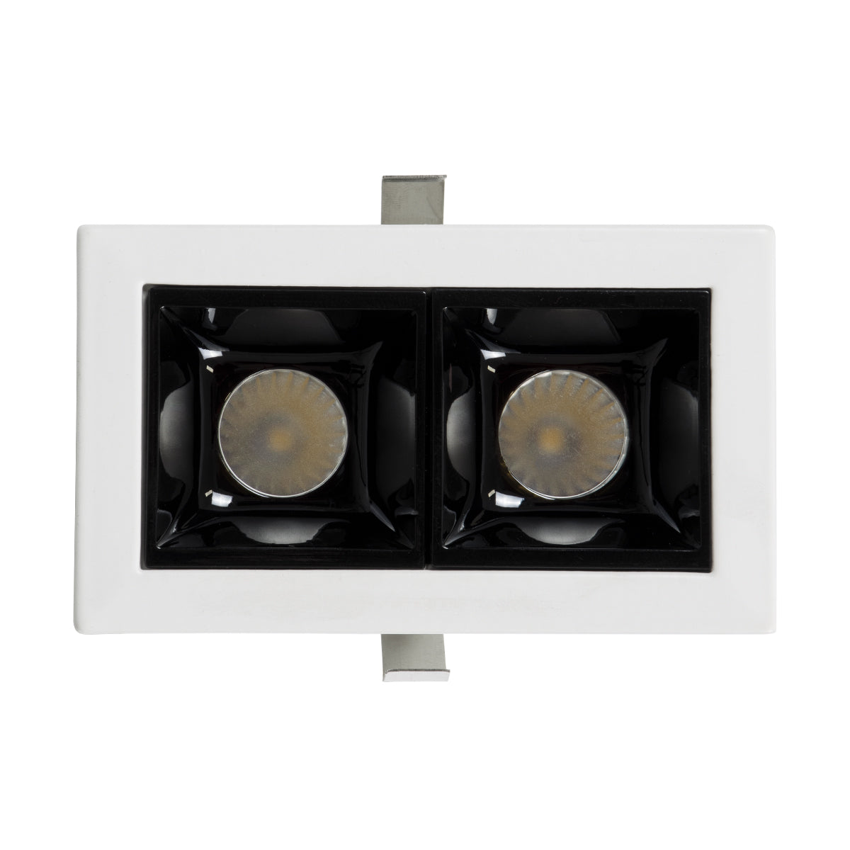GloboStar® LUMINAR SUPERIOR 60316 Χωνευτό LED Spot Downlight TrimLess 4W 560lm 36° AC 220-240V IP20 Μ7.5 x Π4.3 x Υ4.5cm - Λευκό με Μαύρο Κάτοπτρο - Φυσικό Λευκό 4500K - Bridgelux High Lumen Chip Gen2 - TÜV Certified Driver - 5 Years Warranty - ledmania.gr