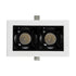 GloboStar® LUMINAR SUPERIOR 60316 Χωνευτό LED Spot Downlight TrimLess 4W 560lm 36° AC 220-240V IP20 Μ7.5 x Π4.3 x Υ4.5cm - Λευκό με Μαύρο Κάτοπτρο - Φυσικό Λευκό 4500K - Bridgelux High Lumen Chip Gen2 - TÜV Certified Driver - 5 Years Warranty - ledmania.gr