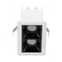 GloboStar® LUMINAR SUPERIOR 60316 Χωνευτό LED Spot Downlight TrimLess 4W 560lm 36° AC 220-240V IP20 Μ7.5 x Π4.3 x Υ4.5cm - Λευκό με Μαύρο Κάτοπτρο - Φυσικό Λευκό 4500K - Bridgelux High Lumen Chip Gen2 - TÜV Certified Driver - 5 Years Warranty - ledmania.gr