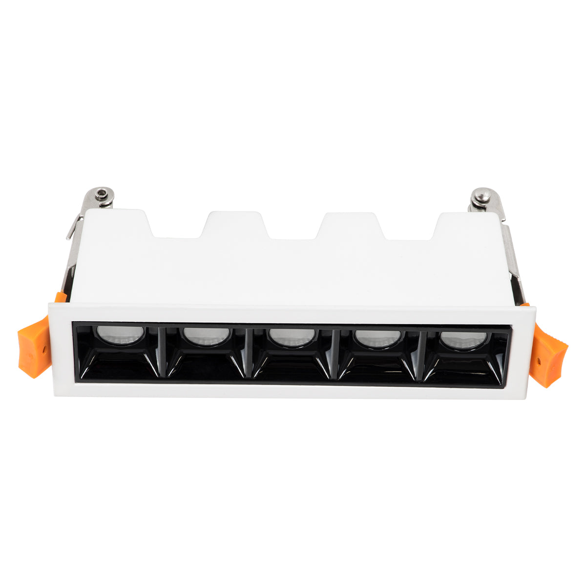 GloboStar® LUMINAR SUPERIOR 60318 Χωνευτό LED Spot Downlight TrimLess 10W 1400lm 36° AC 220-240V IP20 Μ14.8 x Π4.3 x Υ4.5cm - Λευκό με Μαύρο Κάτοπτρο - Φυσικό Λευκό 4500K - Bridgelux High Lumen Chip Gen2 - TÜV Certified Driver - 5 Years Warranty - ledmania.gr