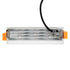 GloboStar® LUMINAR SUPERIOR 60318 Χωνευτό LED Spot Downlight TrimLess 10W 1400lm 36° AC 220-240V IP20 Μ14.8 x Π4.3 x Υ4.5cm - Λευκό με Μαύρο Κάτοπτρο - Φυσικό Λευκό 4500K - Bridgelux High Lumen Chip Gen2 - TÜV Certified Driver - 5 Years Warranty - ledmania.gr