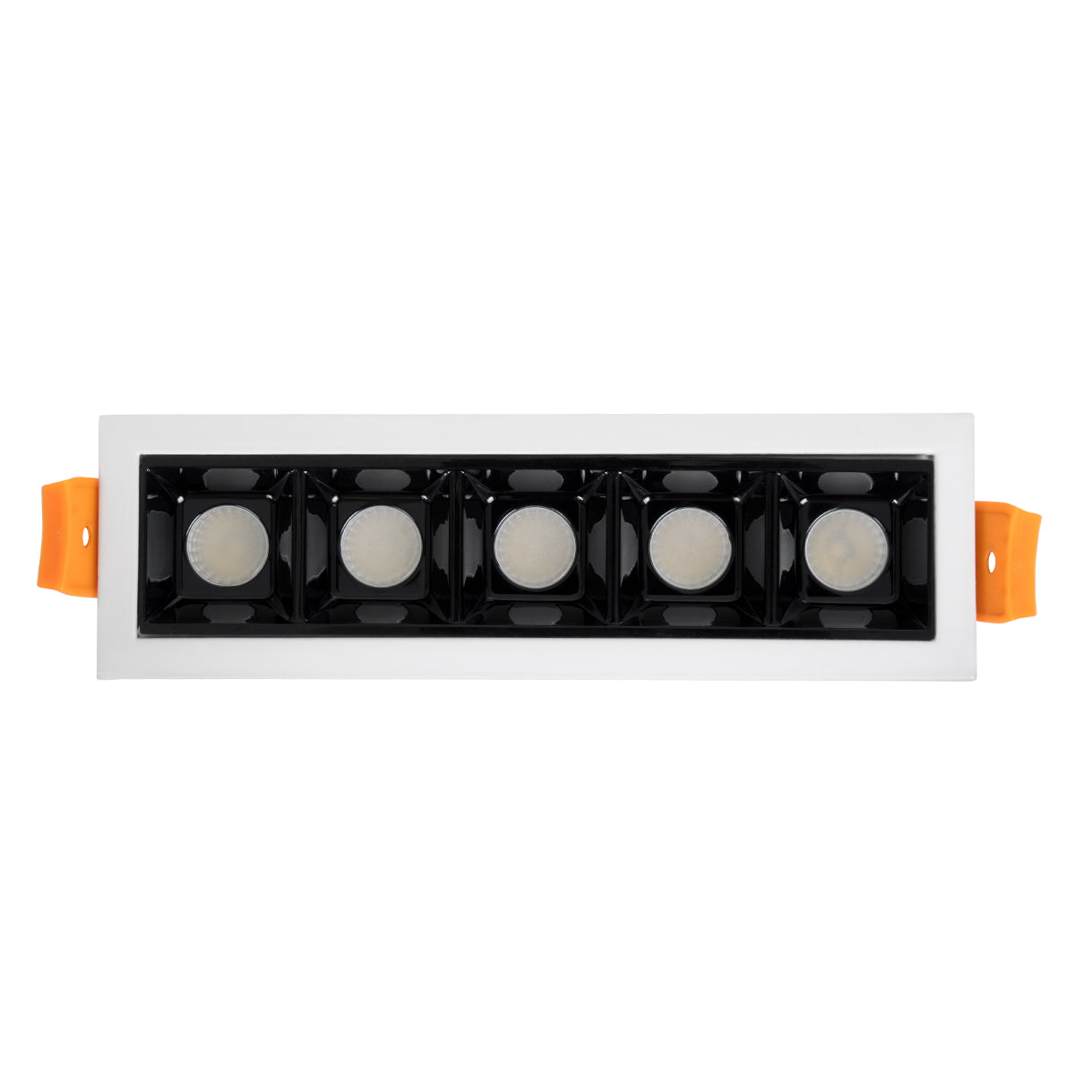 GloboStar® LUMINAR SUPERIOR 60318 Χωνευτό LED Spot Downlight TrimLess 10W 1400lm 36° AC 220-240V IP20 Μ14.8 x Π4.3 x Υ4.5cm - Λευκό με Μαύρο Κάτοπτρο - Φυσικό Λευκό 4500K - Bridgelux High Lumen Chip Gen2 - TÜV Certified Driver - 5 Years Warranty - ledmania.gr