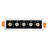 GloboStar® LUMINAR SUPERIOR 60318 Χωνευτό LED Spot Downlight TrimLess 10W 1400lm 36° AC 220-240V IP20 Μ14.8 x Π4.3 x Υ4.5cm - Λευκό με Μαύρο Κάτοπτρο - Φυσικό Λευκό 4500K - Bridgelux High Lumen Chip Gen2 - TÜV Certified Driver - 5 Years Warranty - ledmania.gr