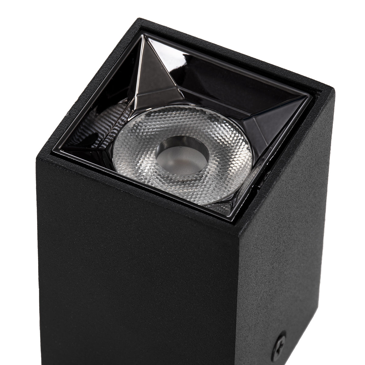 GloboStar® LUMINAR SUPERIOR 60320 Επιφανειακό LED Spot Downlight TrimLess 3W 420lm 36° AC 220-240V IP20 Μ4.2 x Π4.2 x Υ6.6cm - Μαύρο με Κάτοπτρο Χρωμίου - Φυσικό Λευκό 4500K - Bridgelux High Lumen Chip Gen2 - TÜV Certified Driver - 5 Years Warranty - ledmania.gr