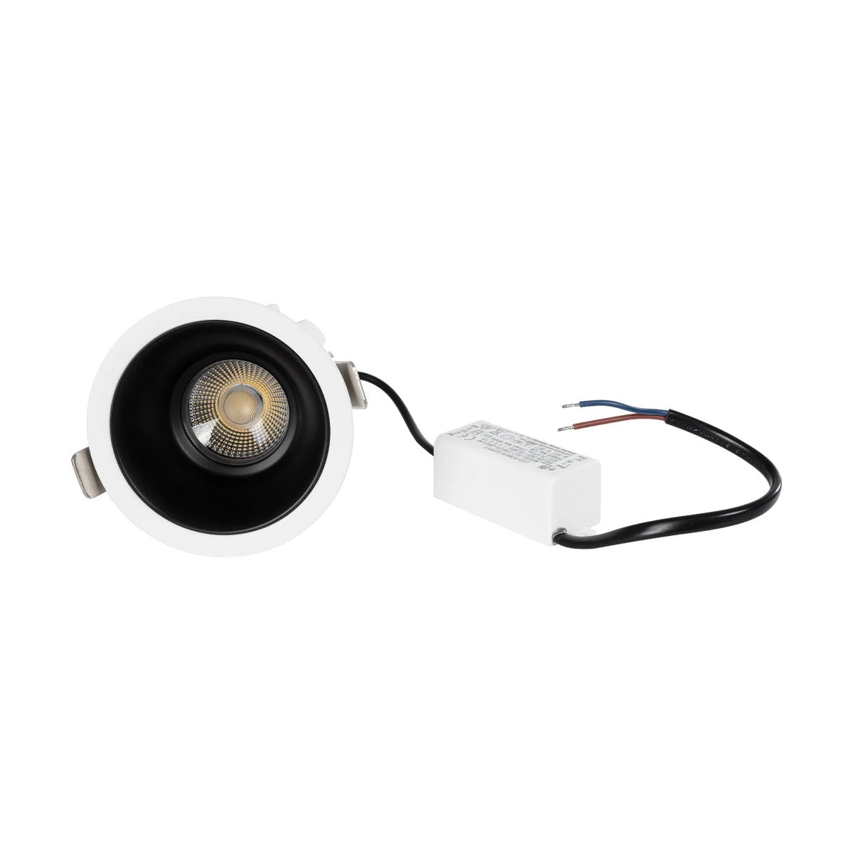 GLOBOSTAR® DUSTY 60340 Χωνευτό Downlight Σποτ LED 12W 1380lm 45° AC 220-240V Αδιάβροχο IP65 Φυσικό Λευκό 4500K - Bridgelux COB Chip & TÜV SÜD Driver - Λευκό & Μαύρο Ματ - Μ8 x Π8 x Υ7.5cm / Q7.5cm - 5 Χρόνια Εγγύηση - ledmania.gr