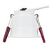 GLOBOSTAR® IP 60344 Χωνευτό Downlight Σποτ Μπάνιου LED 7W 750lm 45° AC 220-240V Αδιάβροχο IP44 Φυσικό Λευκό 4500K - Lumileds SMD Chip & TÜV SÜD Driver - Λευκό Ματ - Μ6.6 x Π6.6 x Υ5.3cm / Q5.5cm - 5 Χρόνια Εγγύηση