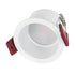 GLOBOSTAR® IP 60345 Χωνευτό Downlight Σποτ Μπάνιου LED 7W 700lm 45° AC 220-240V Αδιάβροχο IP44 Θερμό Λευκό 2700K - Lumileds SMD Chip & TÜV SÜD Driver - Λευκό Ματ - Μ6.6 x Π6.6 x Υ5.3cm / Q5.5cm - 5 Χρόνια Εγγύηση