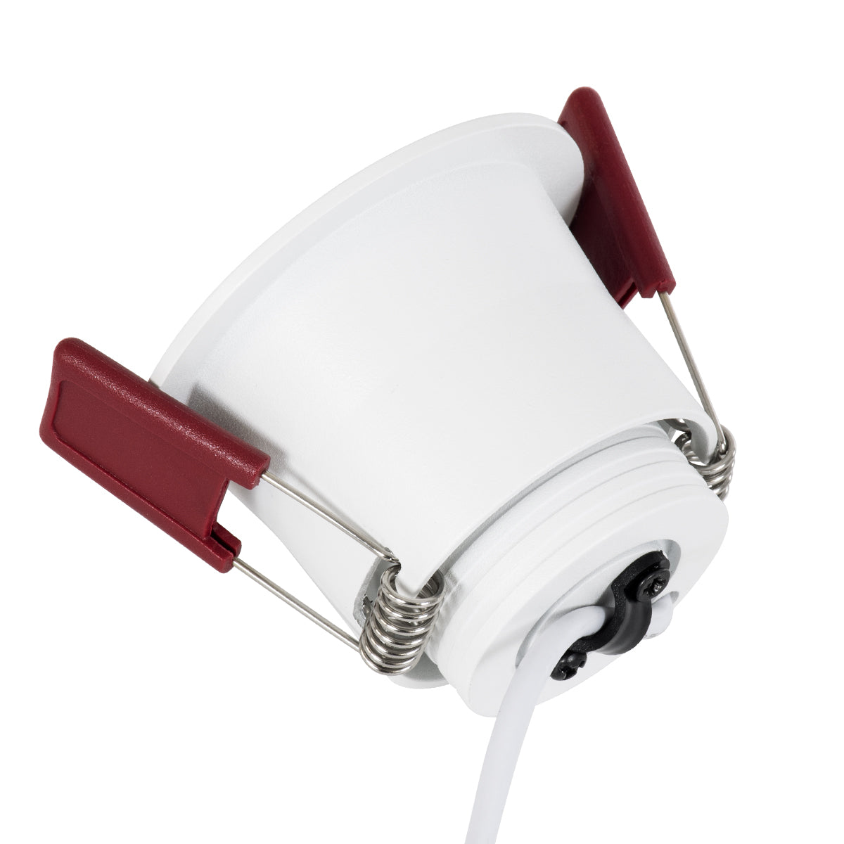 GLOBOSTAR® IP 60345 Χωνευτό Downlight Σποτ Μπάνιου LED 7W 700lm 45° AC 220-240V Αδιάβροχο IP44 Θερμό Λευκό 2700K - Lumileds SMD Chip & TÜV SÜD Driver - Λευκό Ματ - Μ6.6 x Π6.6 x Υ5.3cm / Q5.5cm - 5 Χρόνια Εγγύηση