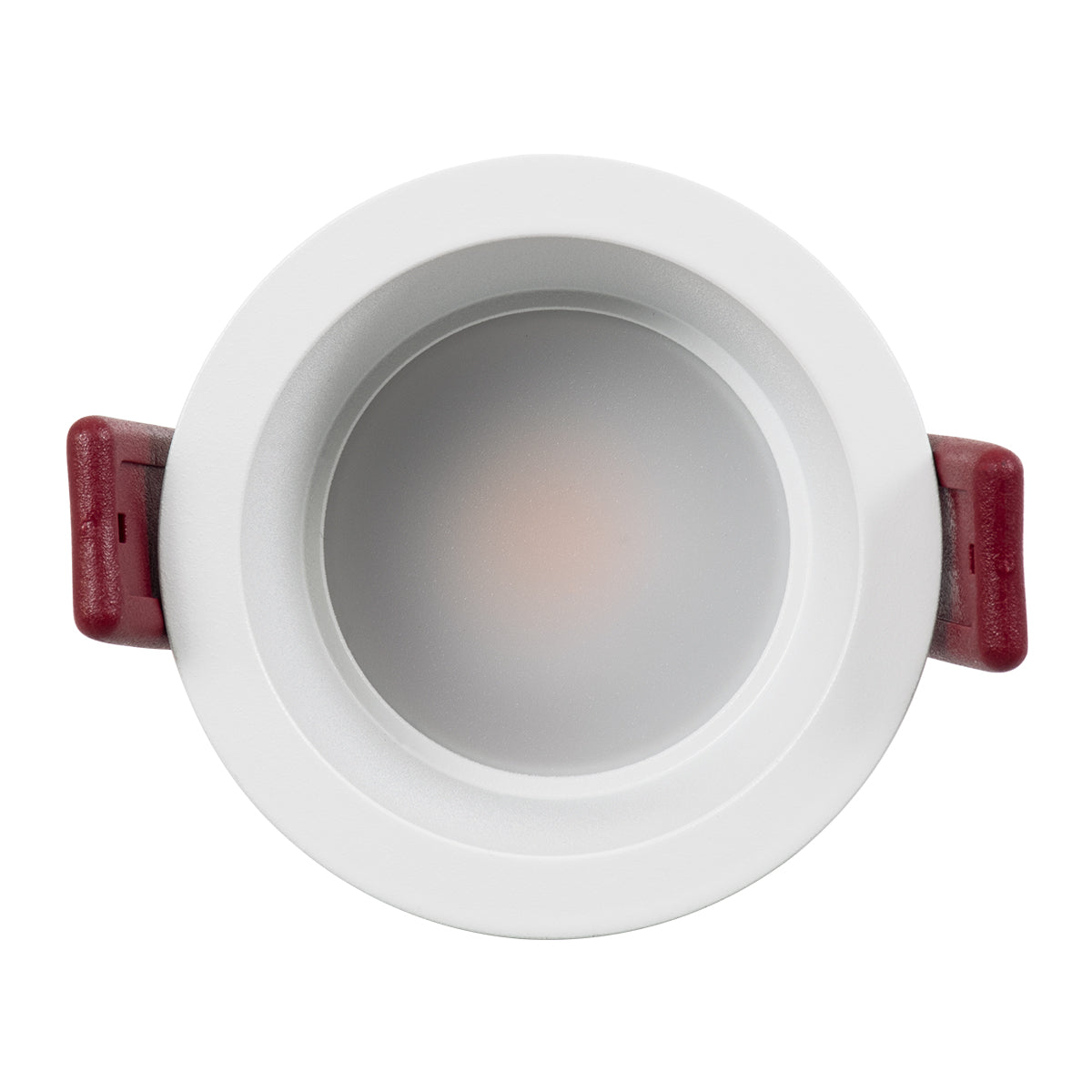 GLOBOSTAR® IP 60345 Χωνευτό Downlight Σποτ Μπάνιου LED 7W 700lm 45° AC 220-240V Αδιάβροχο IP44 Θερμό Λευκό 2700K - Lumileds SMD Chip & TÜV SÜD Driver - Λευκό Ματ - Μ6.6 x Π6.6 x Υ5.3cm / Q5.5cm - 5 Χρόνια Εγγύηση