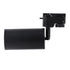 GloboStar® LEO 60353 Κινούμενο Στρόγγυλο Φωτιστικό Σποτ Ράγας Αλουμινίου με Ντουί GU10 AC 220-240V IP20 Φ6 x Υ19cm - 2 Γραμμών - Μαύρο - 5 Years Warranty - ledmania.gr