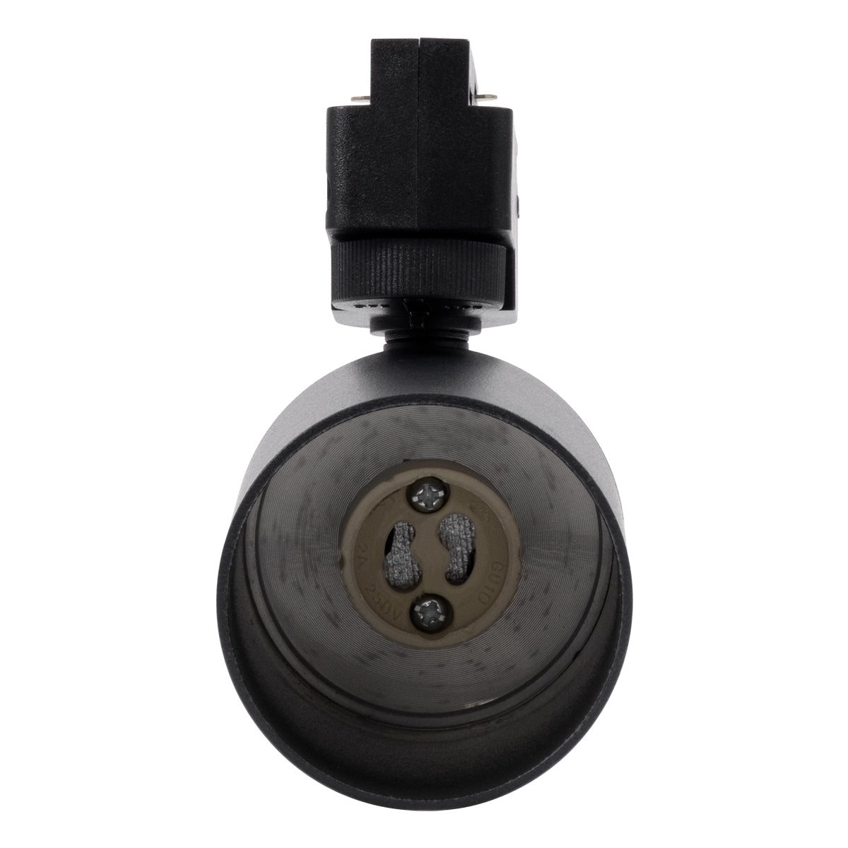 GloboStar® LEO 60353 Κινούμενο Στρόγγυλο Φωτιστικό Σποτ Ράγας Αλουμινίου με Ντουί GU10 AC 220-240V IP20 Φ6 x Υ19cm - 2 Γραμμών - Μαύρο - 5 Years Warranty - ledmania.gr