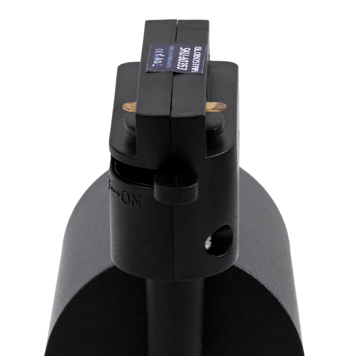 GloboStar® LEO 60353 Κινούμενο Στρόγγυλο Φωτιστικό Σποτ Ράγας Αλουμινίου με Ντουί GU10 AC 220-240V IP20 Φ6 x Υ19cm - 2 Γραμμών - Μαύρο - 5 Years Warranty - ledmania.gr