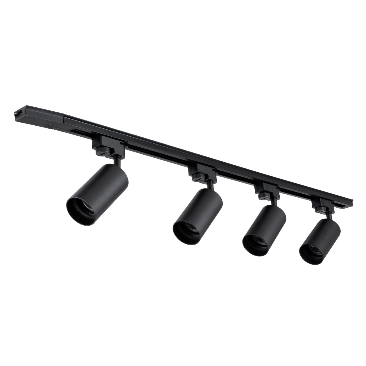 GLOBOSTAR® LEO 60356 Μοντέρνο Φωτιστικό Οροφής με Ντουί 4 x GU10 AC 220-240V IP20 - Μαύρο - Μ100 x Π6 x Υ20cm