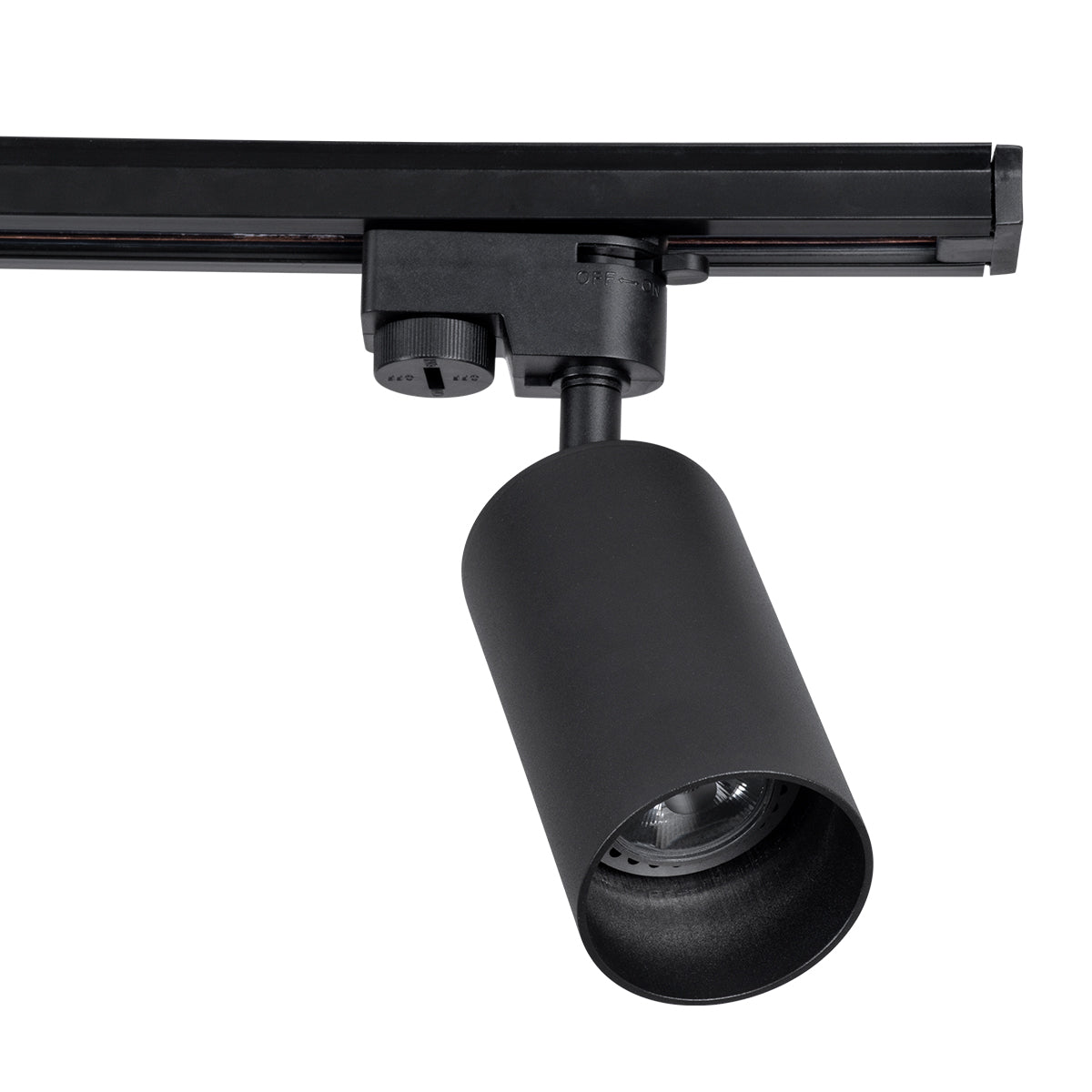 GLOBOSTAR® LEO 60356 Μοντέρνο Φωτιστικό Οροφής με Ντουί 4 x GU10 AC 220-240V IP20 - Μαύρο - Μ100 x Π6 x Υ20cm