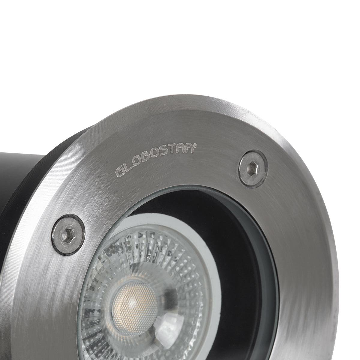 GLOBOSTAR® GIGO 60361 Χωνευτό Φωτιστικό Δαπέδου Σποτ για Λάμπα MR16 με Ντουί 1 x GU10 AC 220-240V Αδιάβροχο IP68 IK09 - Ανοξείδωτο Ατσάλι SS201 - Μ11 x Π11 x Υ11.5cm / Q10.4cm