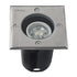 GLOBOSTAR® GIGO 60362 Χωνευτό Φωτιστικό Δαπέδου Σποτ για Λάμπα MR16 με Ντουί 1 x GU10 AC 220-240V Αδιάβροχο IP68 IK09 - Ανοξείδωτο Ατσάλι SS201 - Μ11 x Π11 x Υ11.5cm / Q10.4 x 10.4cm