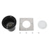 GLOBOSTAR® GIGO 60362 Χωνευτό Φωτιστικό Δαπέδου Σποτ για Λάμπα MR16 με Ντουί 1 x GU10 AC 220-240V Αδιάβροχο IP68 IK09 - Ανοξείδωτο Ατσάλι SS201 - Μ11 x Π11 x Υ11.5cm / Q10.4 x 10.4cm