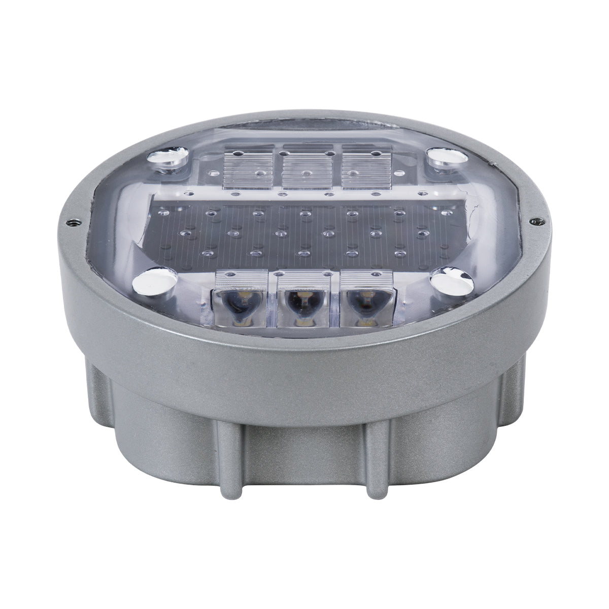 GloboStar® ROADER 60367 Professional LED Strobe Αυτόνομος Ηλιακός Χωνευτός Ανακλαστήρας Οδοστρώματος με Ενσωματωμένο Φωτοβολταϊκό Panel 2.5V 220mA & Επαναφορτιζόμενη Μπαταρία Ni-MH 1.2V 1200mAh - Αδιάβροχο IP68 - Ψυχρό Λευκό 6000K - Max Pass Load 20 Τό... - ledmania.gr