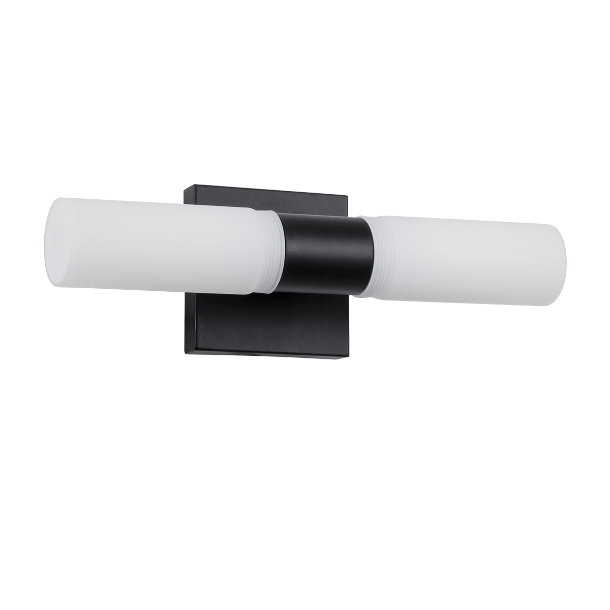 GloboStar® ANAIS 60408 Μοντέρνο Φωτιστικό Τοίχου - Απλίκα Καθρέπτη Μπάνιου - Πίνακα 2 x G9 270° AC 220-240V IP44 Μ34 x Π12 x Υ11cm - Μαύρο - 5 Χρόνια Εγγύηση - ledmania.gr