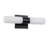 GloboStar® ANAIS 60408 Μοντέρνο Φωτιστικό Τοίχου - Απλίκα Καθρέπτη Μπάνιου - Πίνακα 2 x G9 270° AC 220-240V IP44 Μ34 x Π12 x Υ11cm - Μαύρο - 5 Χρόνια Εγγύηση - ledmania.gr