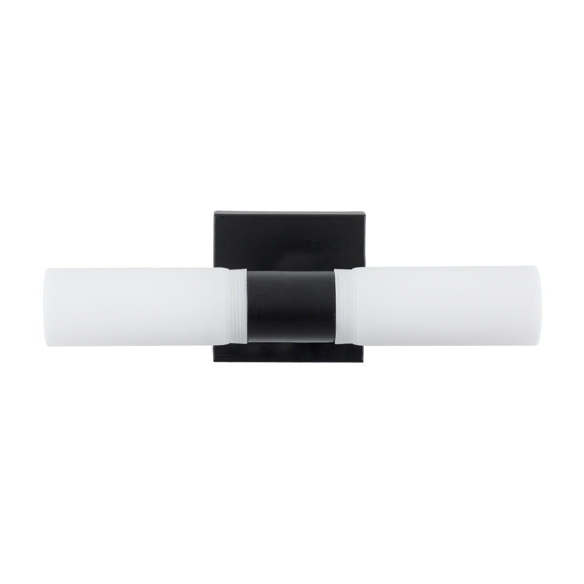 GloboStar® ANAIS 60408 Μοντέρνο Φωτιστικό Τοίχου - Απλίκα Καθρέπτη Μπάνιου - Πίνακα 2 x G9 270° AC 220-240V IP44 Μ34 x Π12 x Υ11cm - Μαύρο - 5 Χρόνια Εγγύηση - ledmania.gr