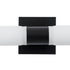 GloboStar® ANAIS 60408 Μοντέρνο Φωτιστικό Τοίχου - Απλίκα Καθρέπτη Μπάνιου - Πίνακα 2 x G9 270° AC 220-240V IP44 Μ34 x Π12 x Υ11cm - Μαύρο - 5 Χρόνια Εγγύηση - ledmania.gr