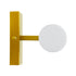 GLOBOSTAR® ANAIS 60409 Μοντέρνο Φωτιστικό Τοίχου - Απλίκα Καθρέπτη Μπάνιου με Ντουί 2 x G9 AC 220-240V IP44 - Χρυσό Βούρτσας & Λευκό - Μ34 x Π12 x Υ11cm