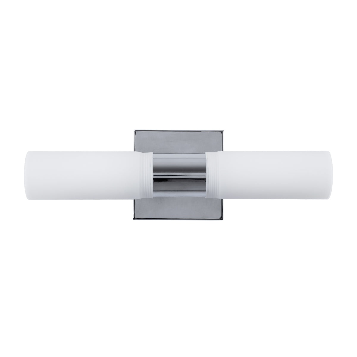 GLOBOSTAR® ANAIS 60410 Μοντέρνο Φωτιστικό Τοίχου - Απλίκα Καθρέπτη Μπάνιου με Ντουί 2 x G9 AC 220-240V IP20 - Νίκελ Χρώμιο - Μ34 x Π12 x Υ11cm