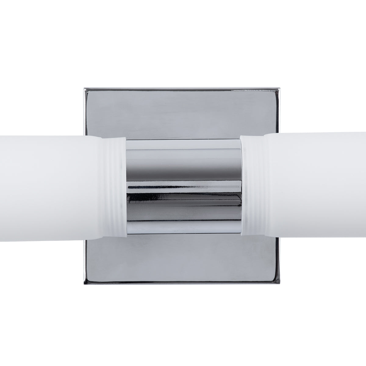 GLOBOSTAR® ANAIS 60410 Μοντέρνο Φωτιστικό Τοίχου - Απλίκα Καθρέπτη Μπάνιου με Ντουί 2 x G9 AC 220-240V IP20 - Νίκελ Χρώμιο - Μ34 x Π12 x Υ11cm