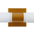 GLOBOSTAR® ANAIS 60411 Μοντέρνο Φωτιστικό Τοίχου - Απλίκα Καθρέπτη Μπάνιου με Ντουί 2 x G9 AC 220-240V IP44 - Χάλκινο & Λευκό - Μ34 x Π12 x Υ11cm