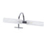 GloboStar® FLORA 60414 Μοντέρνο Φωτιστικό Τοίχου - Απλίκα Καθρέπτη Μπάνιου - Πίνακα 2 x G9 270° AC 220-240V IP44 Μ31 x Π13 x Υ12cm - Χρώμιο Νίκελ - 5 Χρόνια Εγγύηση - ledmania.gr