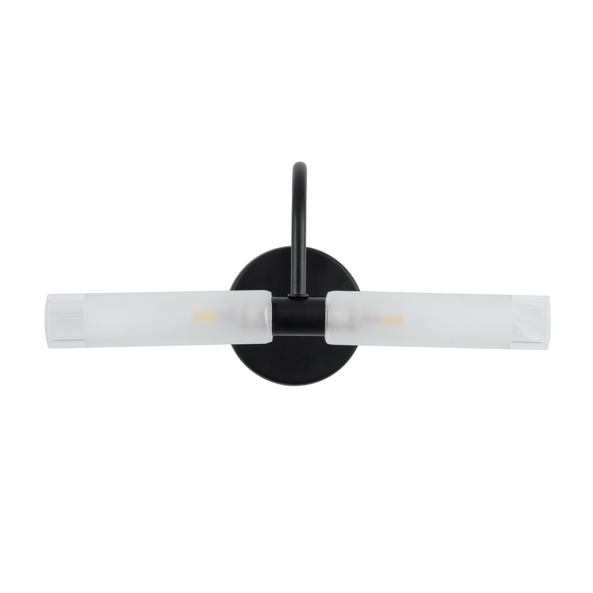 GloboStar® PAOLA 60416 Μοντέρνο Φωτιστικό Τοίχου - Απλίκα Καθρέπτη Μπάνιου - Πίνακα 2 x G9 270° AC 220-240V IP44 Μ31 x Π16 x Υ15cm - Μαύρο - 5 Χρόνια Εγγύηση - ledmania.gr