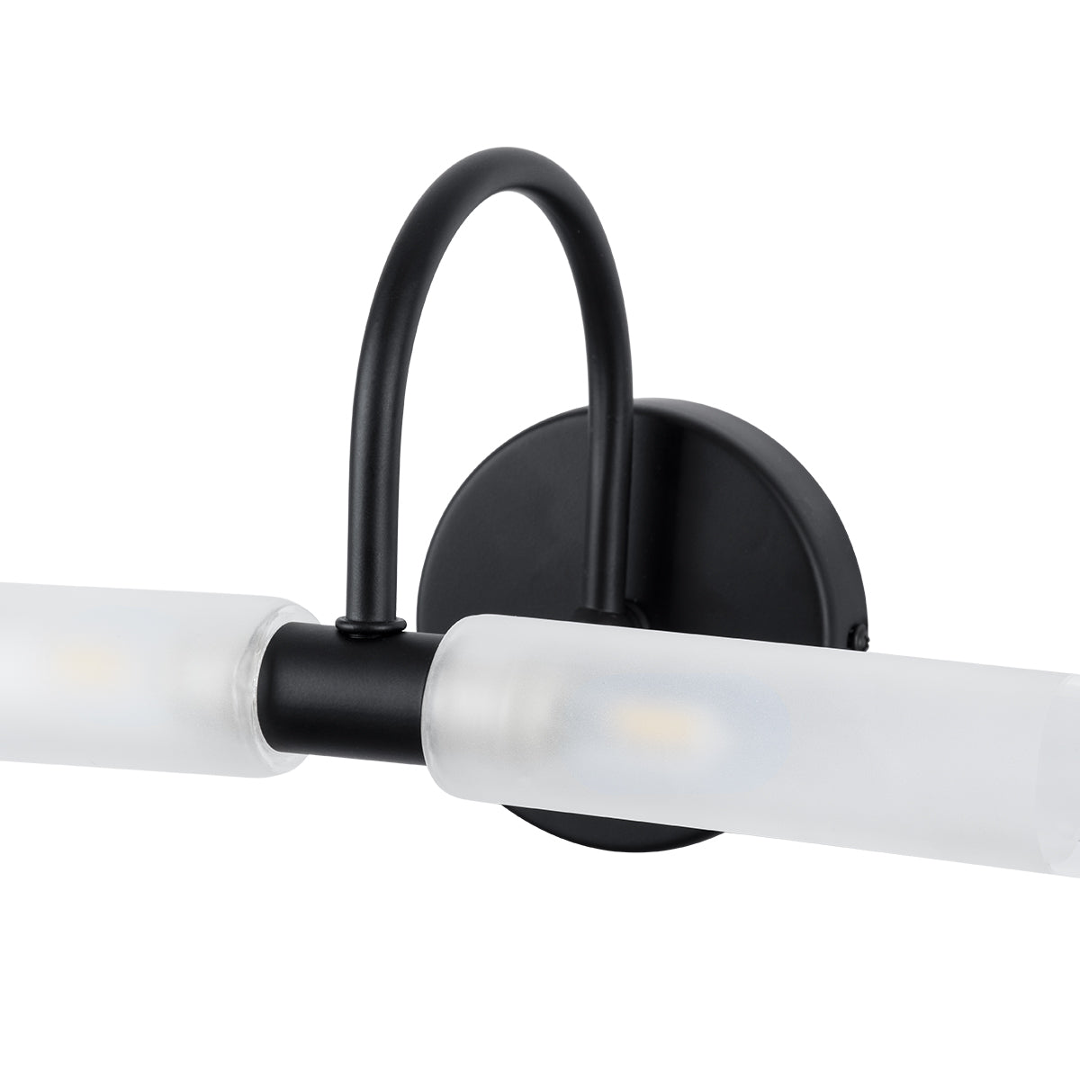 GloboStar® PAOLA 60416 Μοντέρνο Φωτιστικό Τοίχου - Απλίκα Καθρέπτη Μπάνιου - Πίνακα 2 x G9 270° AC 220-240V IP44 Μ31 x Π16 x Υ15cm - Μαύρο - 5 Χρόνια Εγγύηση - ledmania.gr