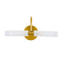 GLOBOSTAR® PAOLA 60417 Μοντέρνο Φωτιστικό Τοίχου - Απλίκα Καθρέπτη Μπάνιου με Ντουί 2 x G9 AC 220-240V IP44 - Χρυσό Βούρτσας & Λευκό - Μ31 x Π16 x Υ15cm - ledmania.gr
