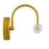 GLOBOSTAR® PAOLA 60417 Μοντέρνο Φωτιστικό Τοίχου - Απλίκα Καθρέπτη Μπάνιου με Ντουί 2 x G9 AC 220-240V IP44 - Χρυσό Βούρτσας & Λευκό - Μ31 x Π16 x Υ15cm - ledmania.gr