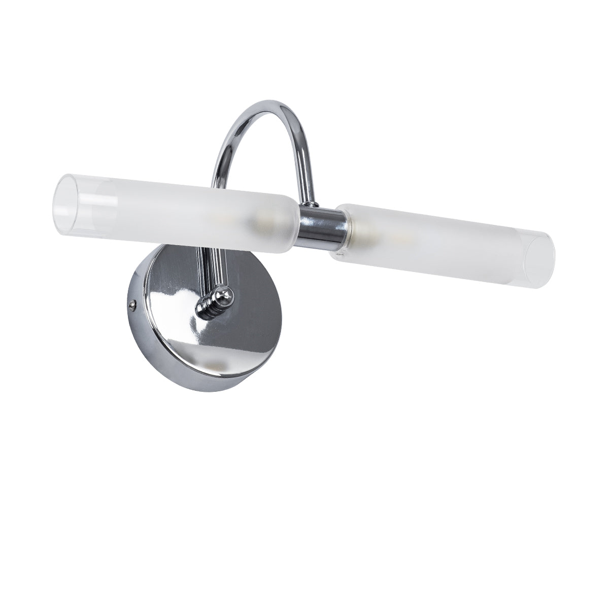 GloboStar® PAOLA 60418 Μοντέρνο Φωτιστικό Τοίχου - Απλίκα Καθρέπτη Μπάνιου - Πίνακα 2 x G9 270° AC 220-240V IP44 Μ31 x Π16 x Υ15cm - Χρώμιο Νίκελ - 5 Χρόνια Εγγύηση - ledmania.gr