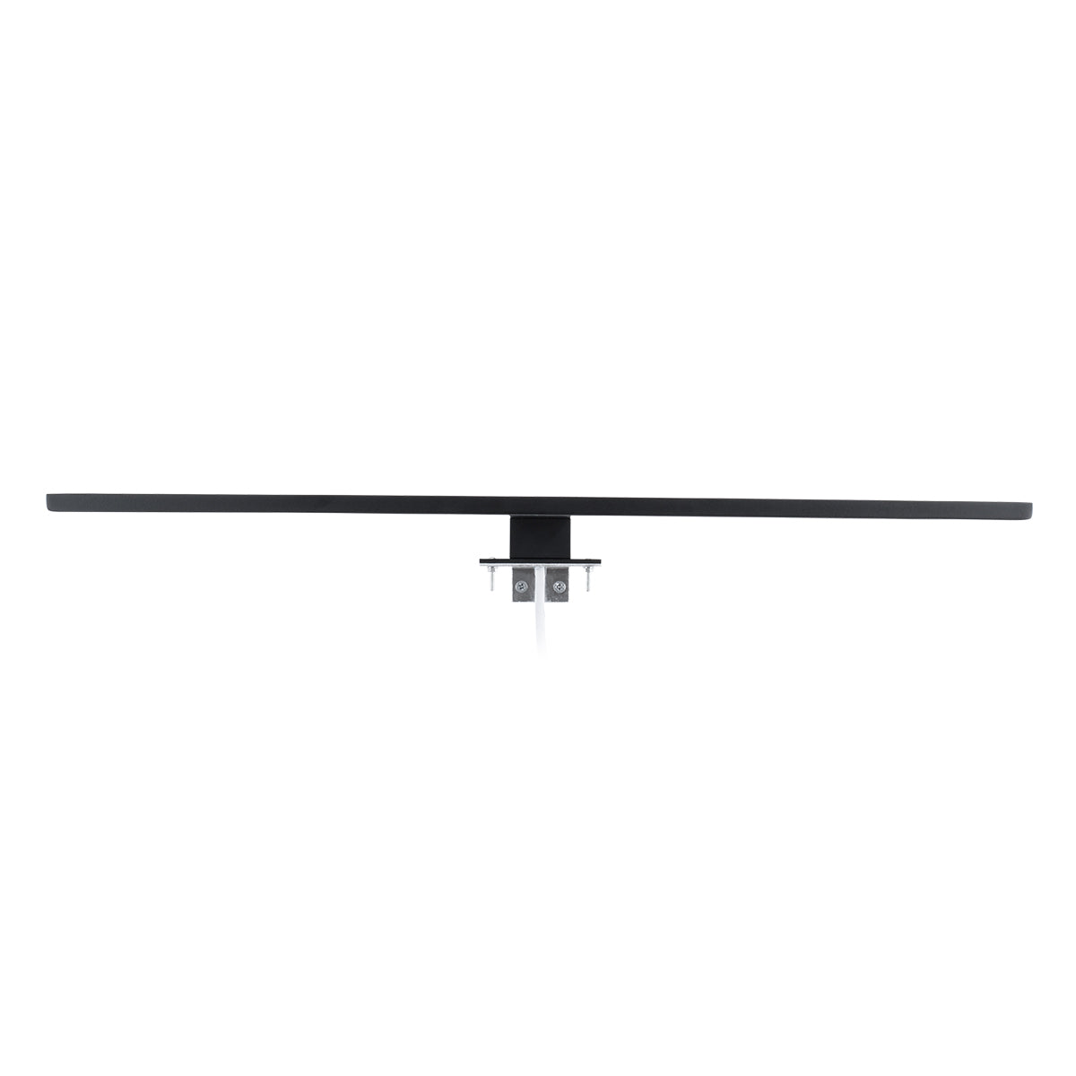 GLOBOSTAR® NINA 60420 Μοντέρνο Φωτιστικό Τοίχου - Απλίκα Καθρέπτη Μπάνιου LED 12W 1400lm 120° AC 220-240V IP44 Φυσικό Λευκό 4500K - Lumileds SMD Chip & TÜV SÜD Driver - Μαύρο Ματ - Μ60 x Π10.5 x Υ4cm - 3 Χρόνια Εγγύηση - ledmania.gr