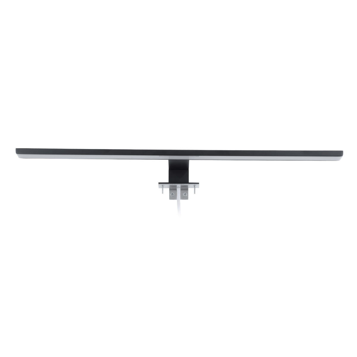 GLOBOSTAR® NINA 60420 Μοντέρνο Φωτιστικό Τοίχου - Απλίκα Καθρέπτη Μπάνιου LED 12W 1400lm 120° AC 220-240V IP44 Φυσικό Λευκό 4500K - Lumileds SMD Chip & TÜV SÜD Driver - Μαύρο Ματ - Μ60 x Π10.5 x Υ4cm - 3 Χρόνια Εγγύηση - ledmania.gr