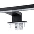 GLOBOSTAR® NINA 60420 Μοντέρνο Φωτιστικό Τοίχου - Απλίκα Καθρέπτη Μπάνιου LED 12W 1400lm 120° AC 220-240V IP44 Φυσικό Λευκό 4500K - Lumileds SMD Chip & TÜV SÜD Driver - Μαύρο Ματ - Μ60 x Π10.5 x Υ4cm - 3 Χρόνια Εγγύηση - ledmania.gr