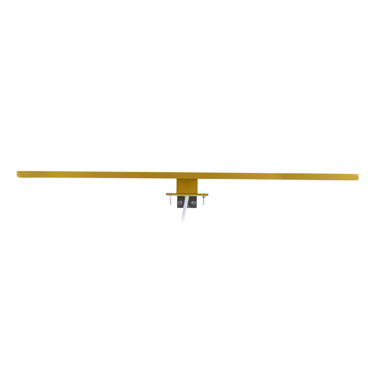 GloboStar® NINA 60421 Μοντέρνο Φωτιστικό Τοίχου - Απλίκα Καθρέπτη Μπάνιου - Πίνακα LED 12W 1400lm 120° AC 220-240V IP44 Μ60 x Π10.5 x Υ4cm - Φυσικό Λευκό 4500K - Χρυσό - 3 Χρόνια Εγγύηση - ledmania.gr