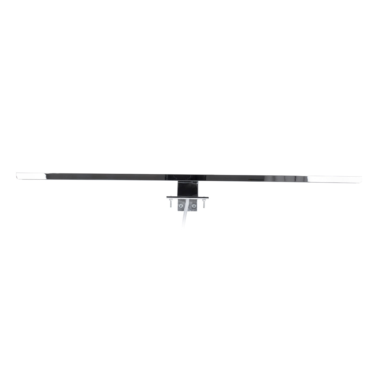 GLOBOSTAR® NINA 60422 Μοντέρνο Φωτιστικό Τοίχου - Απλίκα Καθρέπτη Μπάνιου LED 12W 1400lm 120° AC 220-240V IP44 Φυσικό Λευκό 4500K - Lumileds SMD Chip & TÜV SÜD Driver - Νίκελ Χρώμιο - Μ60 x Π10.5 x Υ4cm - 3 Χρόνια Εγγύηση - ledmania.gr