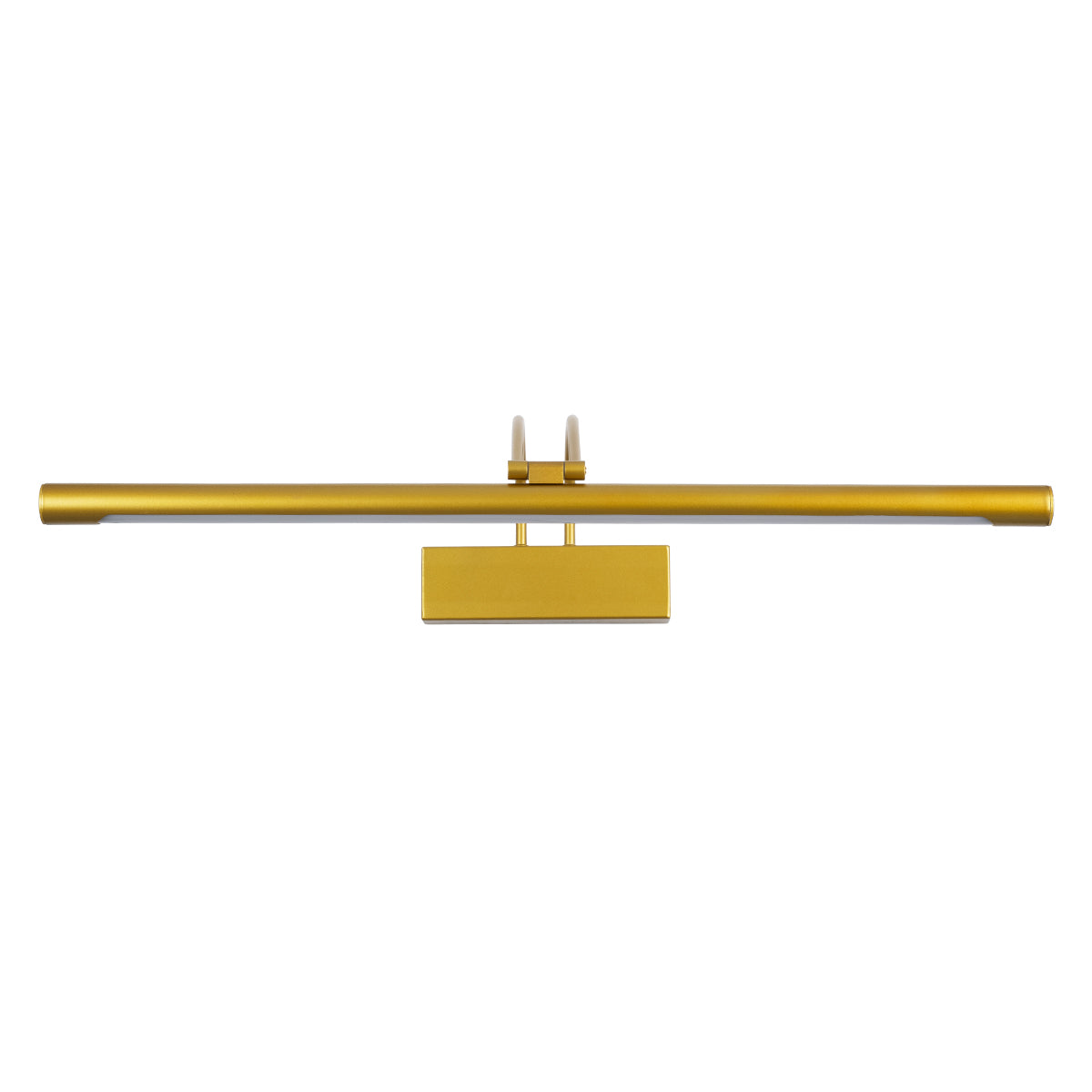 GLOBOSTAR® LAURA 60425 Μοντέρνο Φωτιστικό Τοίχου - Απλίκα Καθρέπτη Μπάνιου LED 12W 1400lm 120° AC 220-240V IP44 Φυσικό Λευκό 4500K - Lumileds SMD Chip & TÜV SÜD Driver - Χρυσό Βούρτσας - Μ60 x Π27 x Υ13cm - 3 Χρόνια Εγγύηση - ledmania.gr