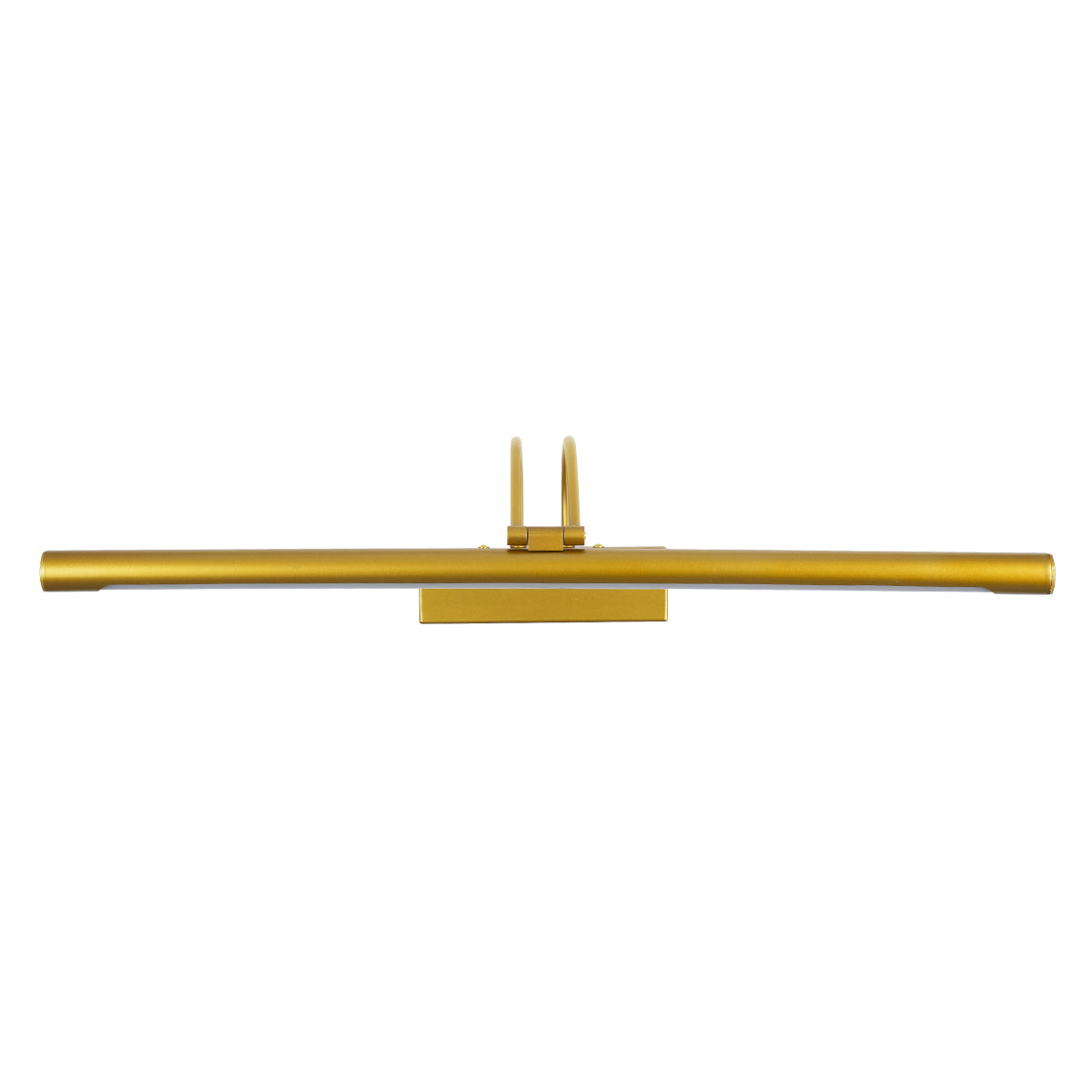 GLOBOSTAR® LAURA 60425 Μοντέρνο Φωτιστικό Τοίχου - Απλίκα Καθρέπτη Μπάνιου LED 12W 1400lm 120° AC 220-240V IP44 Φυσικό Λευκό 4500K - Lumileds SMD Chip & TÜV SÜD Driver - Χρυσό Βούρτσας - Μ60 x Π27 x Υ13cm - 3 Χρόνια Εγγύηση - ledmania.gr