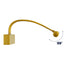GLOBOSTAR® LAURA 60425 Μοντέρνο Φωτιστικό Τοίχου - Απλίκα Καθρέπτη Μπάνιου LED 12W 1400lm 120° AC 220-240V IP44 Φυσικό Λευκό 4500K - Lumileds SMD Chip & TÜV SÜD Driver - Χρυσό Βούρτσας - Μ60 x Π27 x Υ13cm - 3 Χρόνια Εγγύηση - ledmania.gr