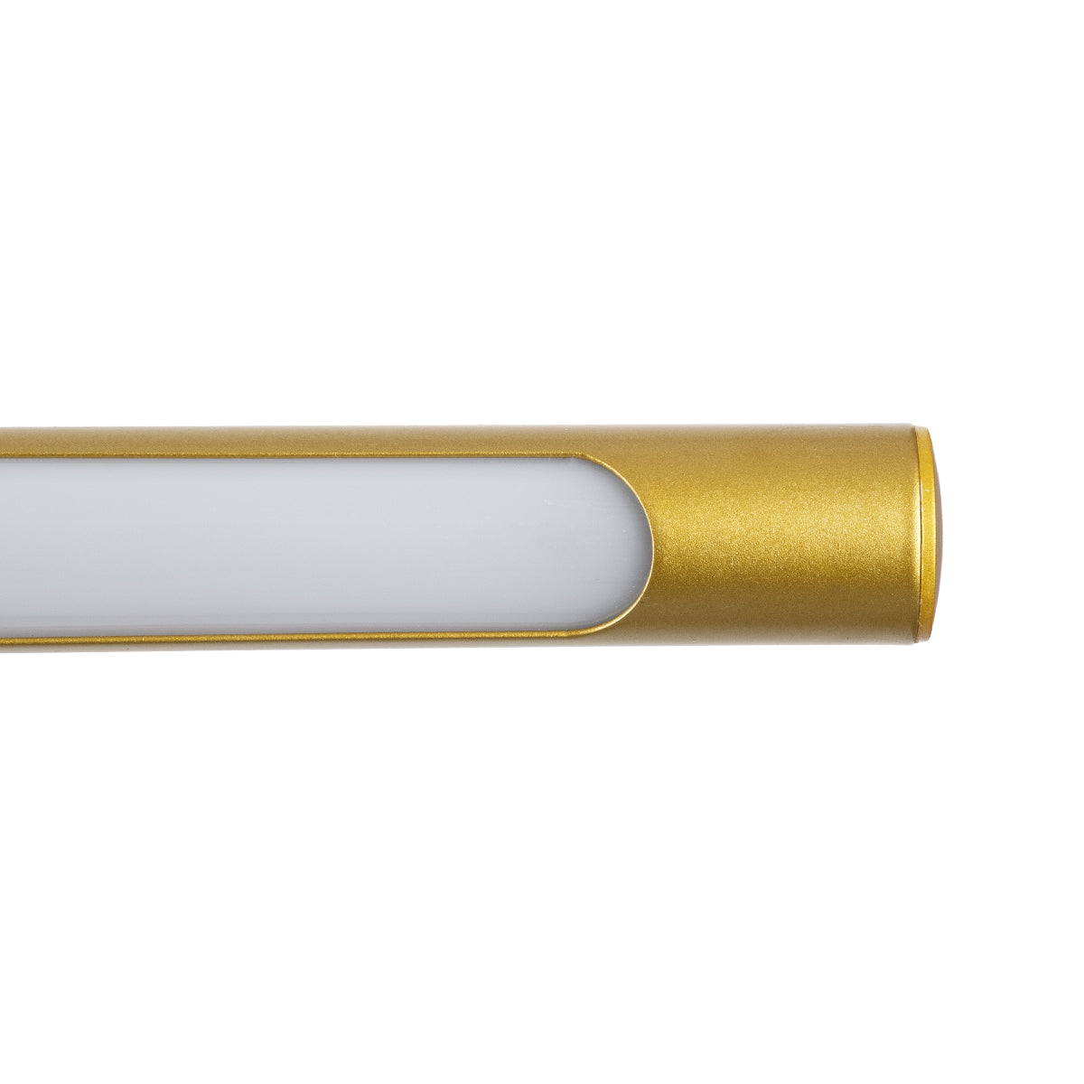 GLOBOSTAR® LAURA 60425 Μοντέρνο Φωτιστικό Τοίχου - Απλίκα Καθρέπτη Μπάνιου LED 12W 1400lm 120° AC 220-240V IP44 Φυσικό Λευκό 4500K - Lumileds SMD Chip & TÜV SÜD Driver - Χρυσό Βούρτσας - Μ60 x Π27 x Υ13cm - 3 Χρόνια Εγγύηση - ledmania.gr