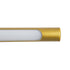 GLOBOSTAR® LAURA 60425 Μοντέρνο Φωτιστικό Τοίχου - Απλίκα Καθρέπτη Μπάνιου LED 12W 1400lm 120° AC 220-240V IP44 Φυσικό Λευκό 4500K - Lumileds SMD Chip & TÜV SÜD Driver - Χρυσό Βούρτσας - Μ60 x Π27 x Υ13cm - 3 Χρόνια Εγγύηση - ledmania.gr