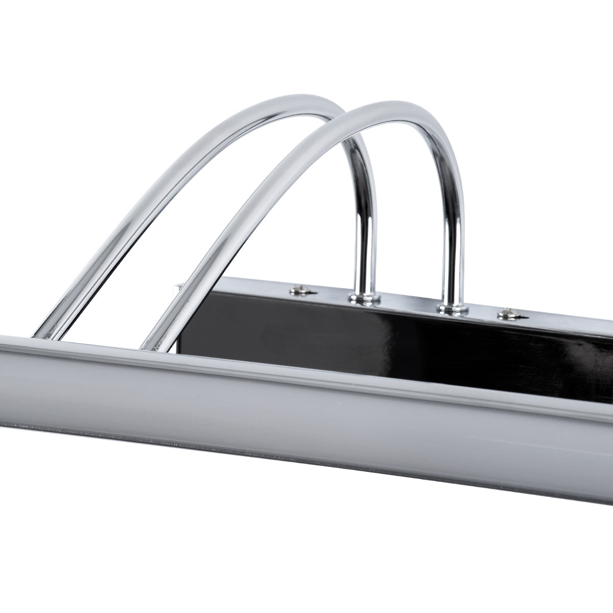 GloboStar® LAURA 60426 Μοντέρνο Φωτιστικό Τοίχου - Απλίκα Καθρέπτη Μπάνιου - Πίνακα LED 12W 1400lm 120° AC 220-240V IP44 Μ60 x Π27 x Υ13cm - Φυσικό Λευκό 4500K - Χρώμιο Νίκελ - 3 Χρόνια Εγγύηση - ledmania.gr