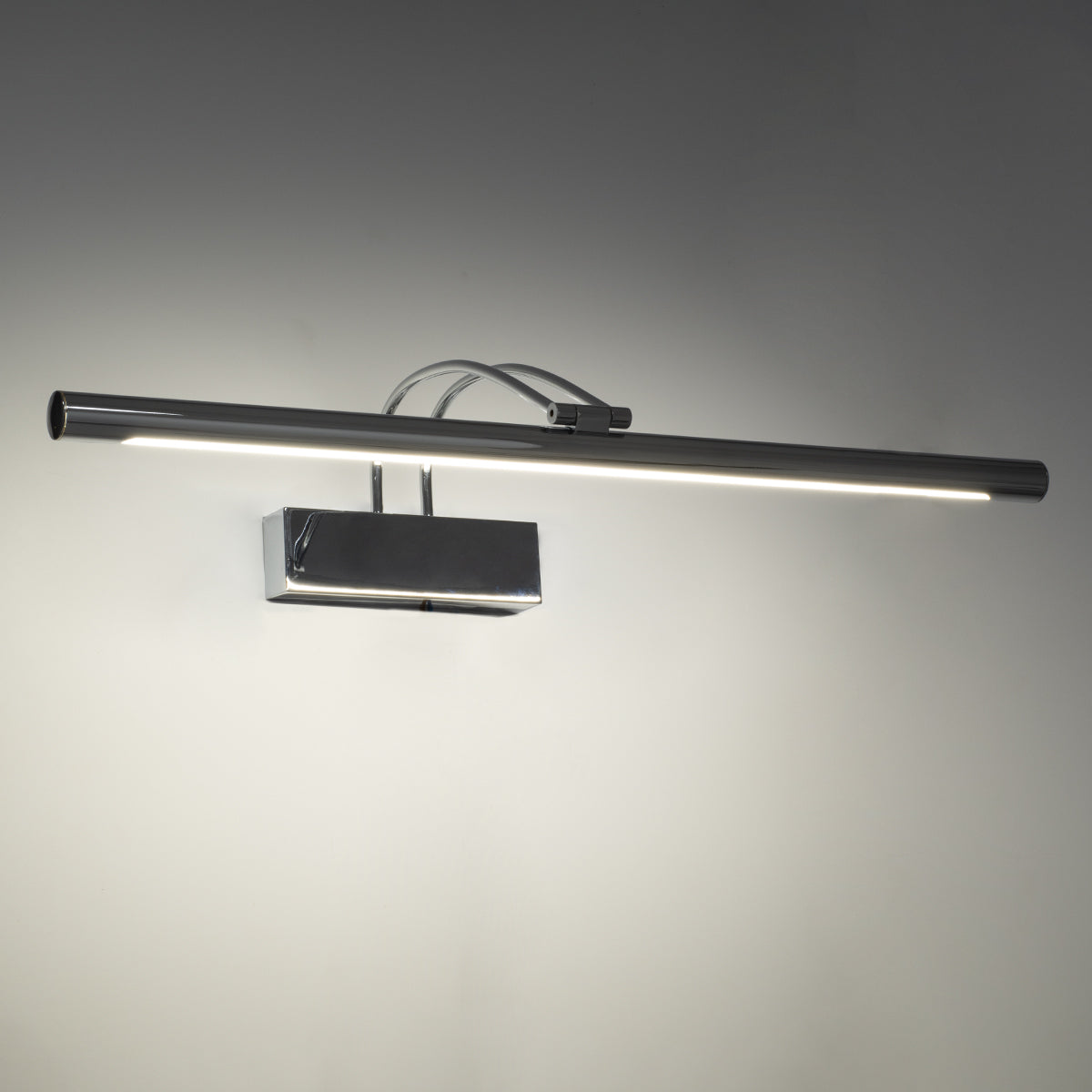 GloboStar® LAURA 60426 Μοντέρνο Φωτιστικό Τοίχου - Απλίκα Καθρέπτη Μπάνιου - Πίνακα LED 12W 1400lm 120° AC 220-240V IP44 Μ60 x Π27 x Υ13cm - Φυσικό Λευκό 4500K - Χρώμιο Νίκελ - 3 Χρόνια Εγγύηση - ledmania.gr