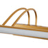 GLOBOSTAR® LAURA 60427 Μοντέρνο Φωτιστικό Τοίχου - Απλίκα Καθρέπτη Μπάνιου LED 12W 1400lm 120° AC 220-240V IP20 Φυσικό Λευκό 4500K - Lumileds SMD Chip & TÜV SÜD Driver - Χάλκινο - Μ60 x Π27 x Υ13cm - 3 Χρόνια Εγγύηση